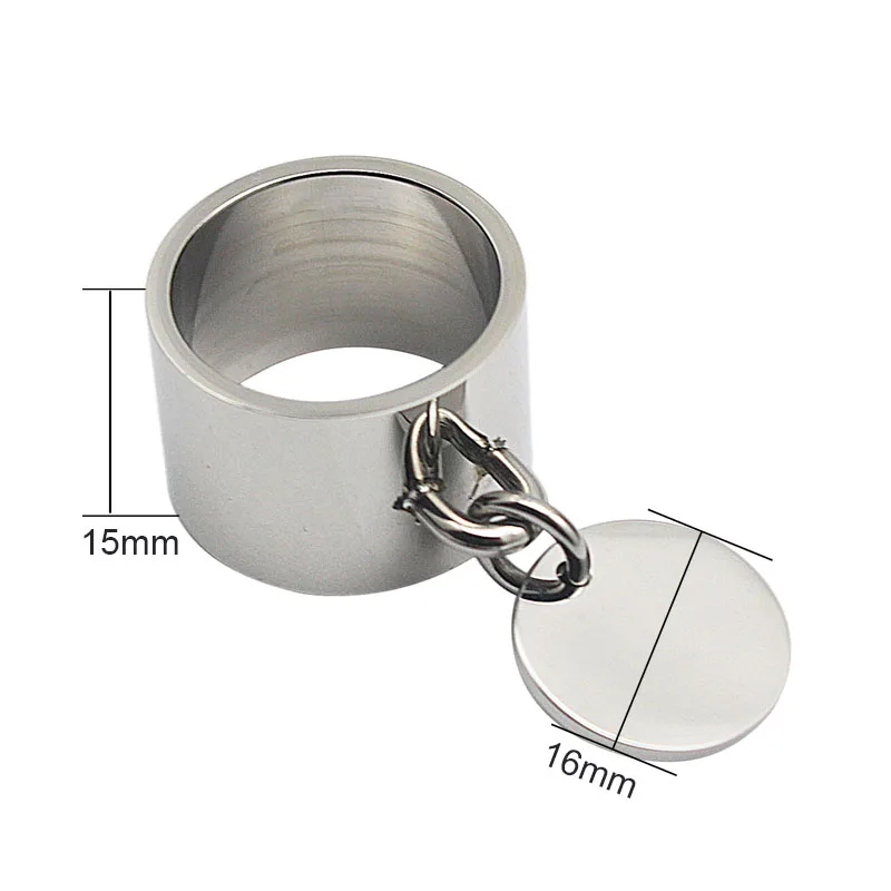 Fashion Silver Rings anillos Stainless Steel Big Party Charm Rings for Women FeMale boy High Quality Large Stock Wholesale