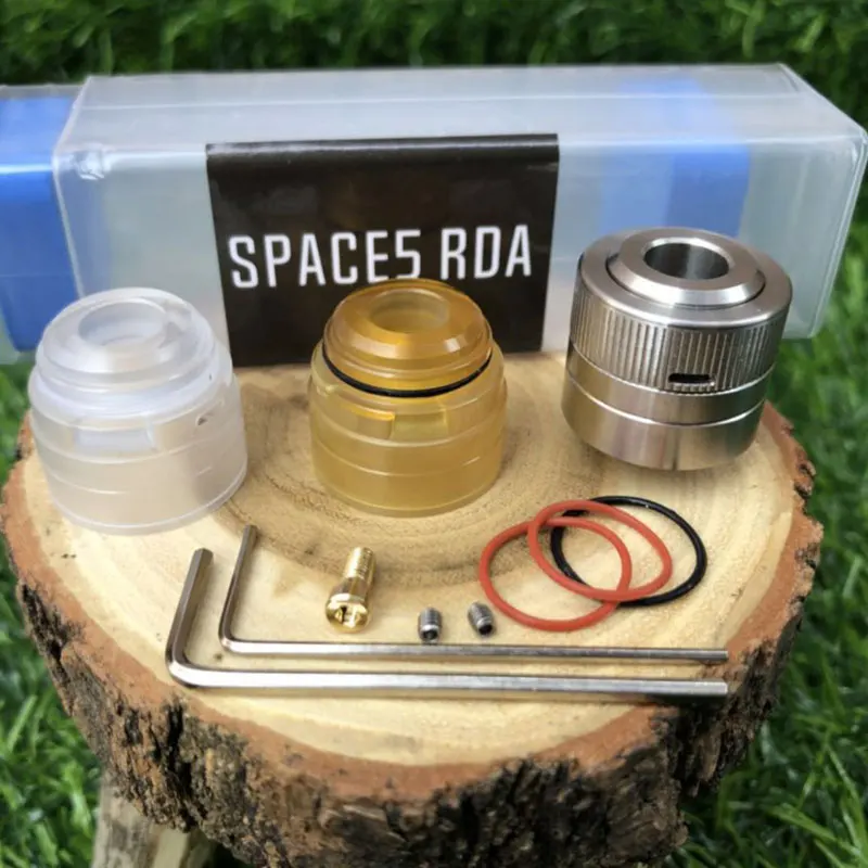 

HOT Space5 RDA Top 22mm 316SS 18mm Diameter Rebuildable Drops Atomizer Adjustable Air Flow Tank For 510 thread Vaporizer Box Mod