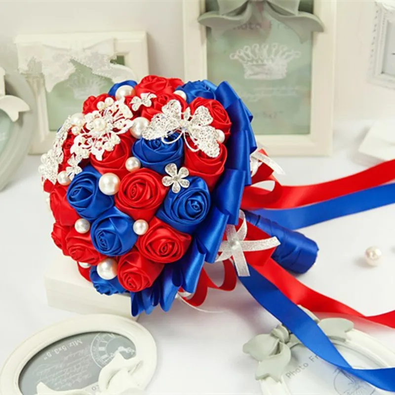 Broche Bijou Bouquet De Roses Rouges Or Avec Cristaux Diamant - Modèle 3505 - Occasion Bon état