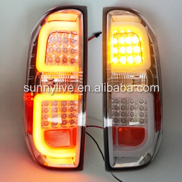 2014 Year LED tail light For Toyota Tundra Clear Cover Chrome housing