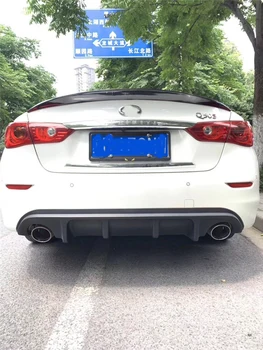 

For Q50 Rear spoiler 2018 2019 ABS Rear Bumper Diffuser Bumpers Protector Infiniti Q50L Q50S Body kit bumper rear lip