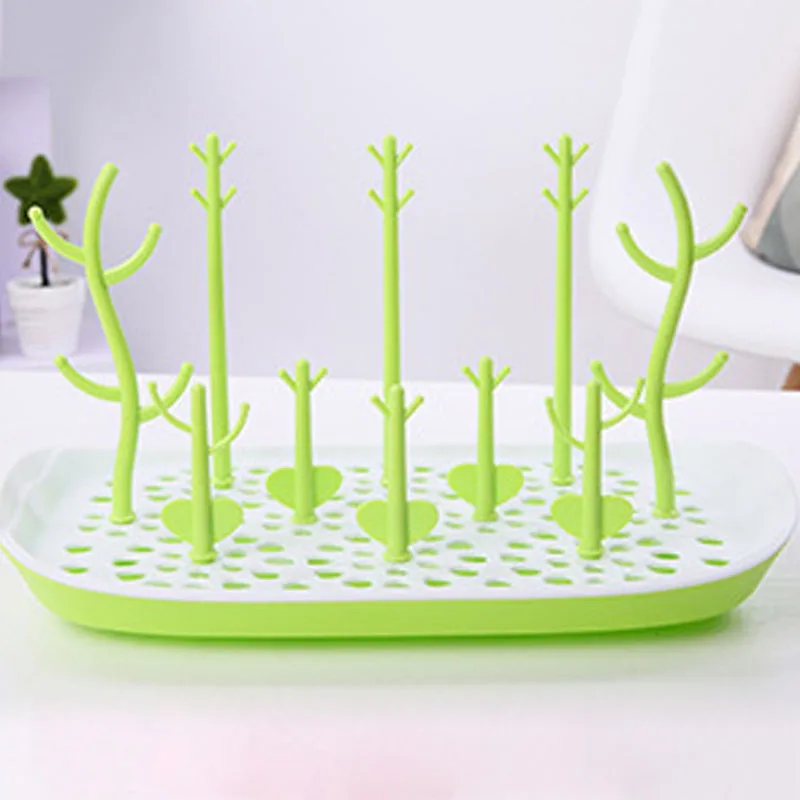 Organizer Baby Bottle Drying Rack Tree Shape Cleaning Dryer Drainer Detachable Useful Infant Milk Cup Nipple Pacifier Holder