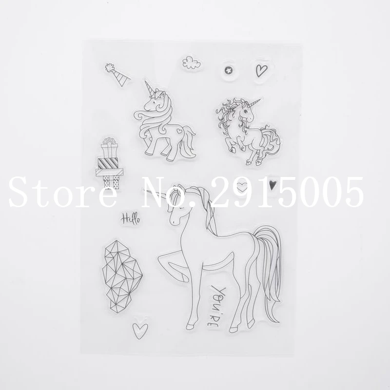 CS2156 рамка высечка трафарет для единорога чистый штамп|frame dies|for stampsstencil stamps |