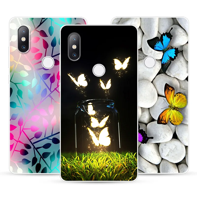 Phone Cases For Xiaomi MI 5 5C 5X 6X Soft Silicone TPU Cat Painted Back Cover 8 A1 A2 LITE SE Case |