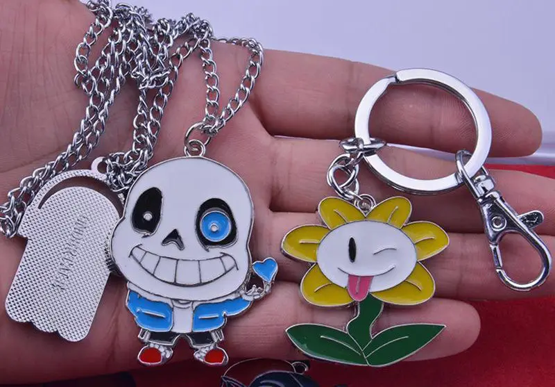 Кулон Undertale Sans ожерелье для косплея брелок ключей аксессуары фигурок