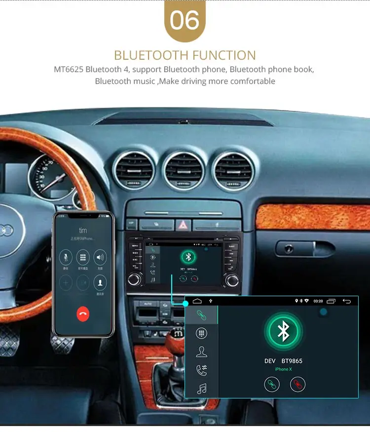 Discount LJDA 2 Din Android 9.0 Car Radio For Audi A4 S4 RS4 2GB RAM Car Multimedia Headunit Stereo Auto Audio GPS DVD VIDEO IPS Screen 8