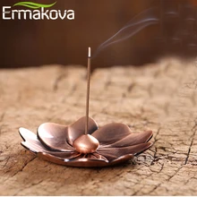 Ермакова металлическая горелка для благовоний держатель для ароматических палочек курильница в катушке благовония с пепельницей В чайном домике с 20 шт. благовоний