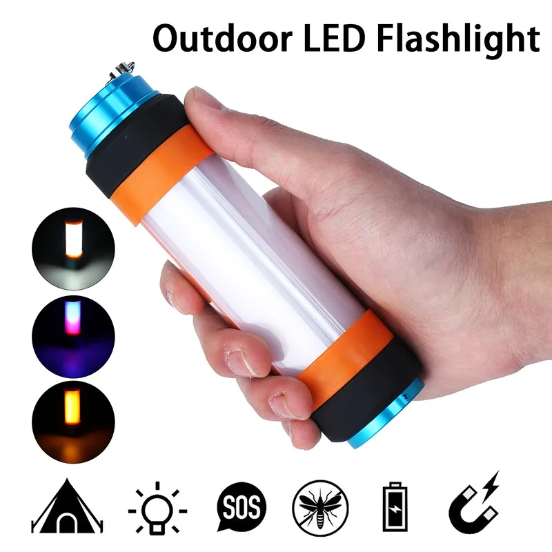 

Smuxi T15 Outdoor Rechargeable Lamp LED Flashlight Outdoor Work Lights Magnet HOOK with Mobile Power Charger