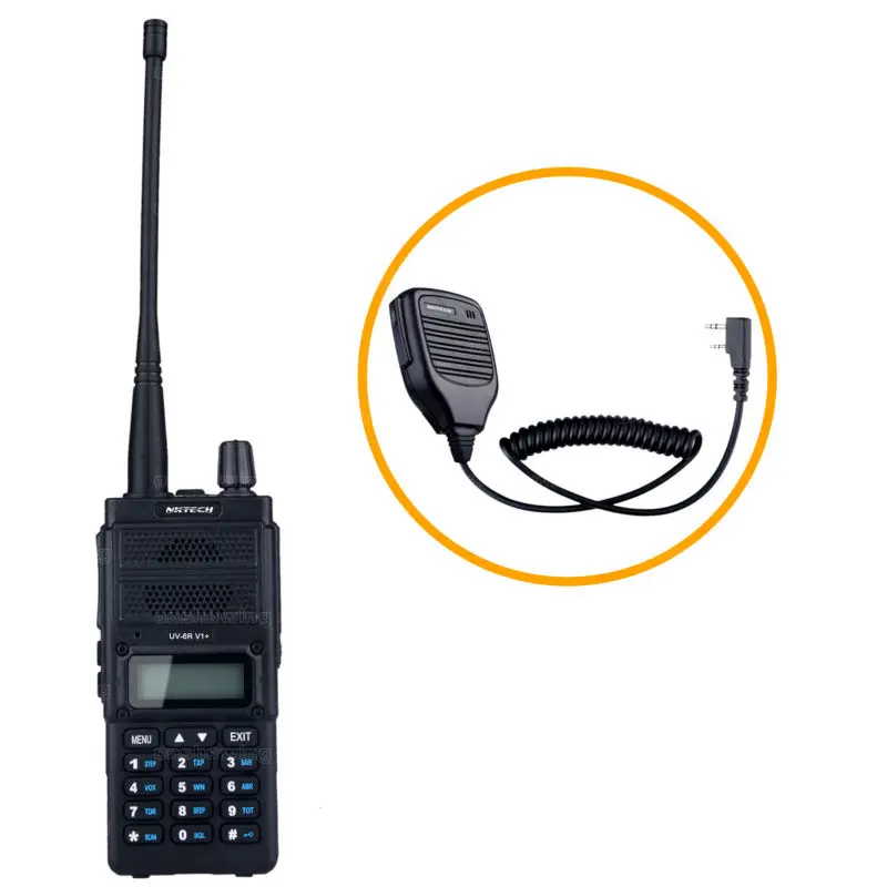 Nktech рации UV-6R V1 + двойной Дисплей Радио VHF/UHF 8 Вт VS Baofeng BF-A55 плюс 1 nktech удаленного