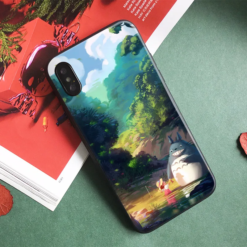 

Totoro Anime Miyazaki Hayao Soft Silicone Phone Case Cover Shell For Apple iPhone 5 5s Se 6 6s 7 8 Plus X XR XS MAX
