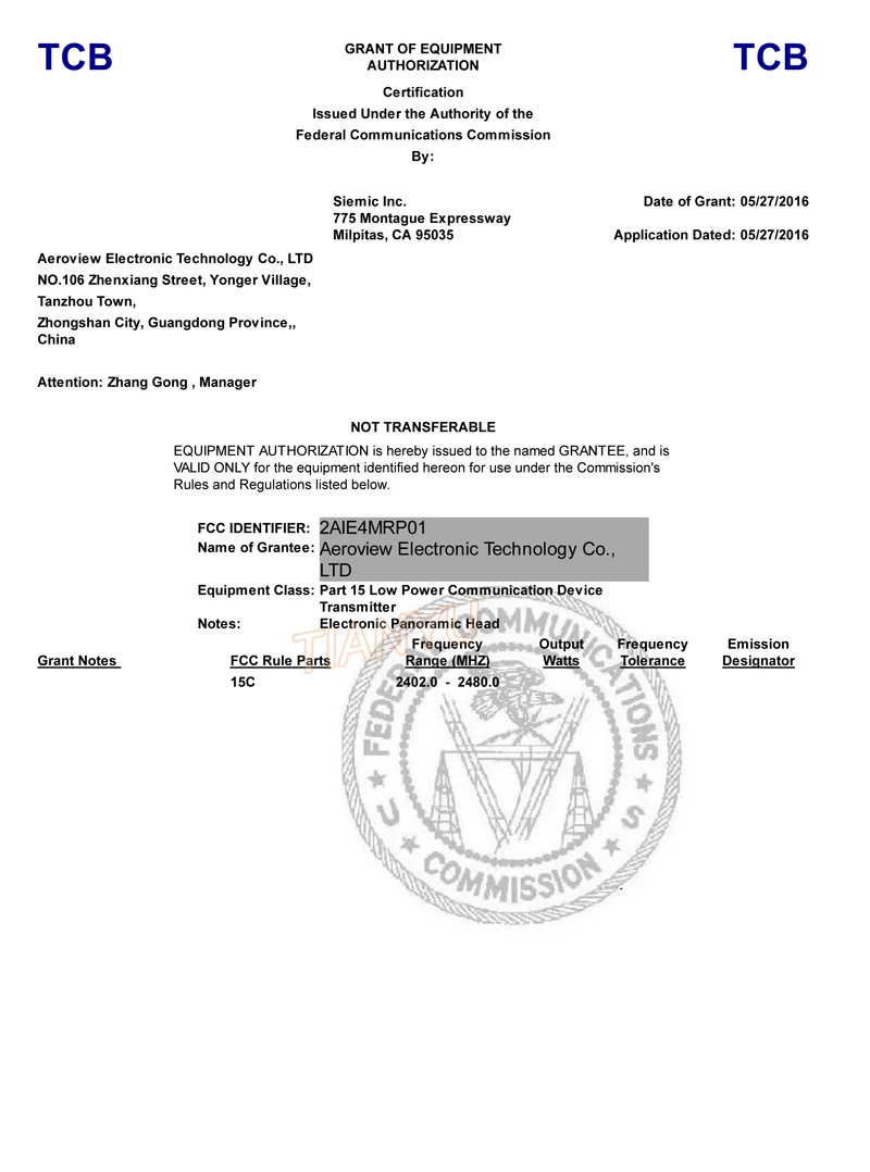FCC REPORT