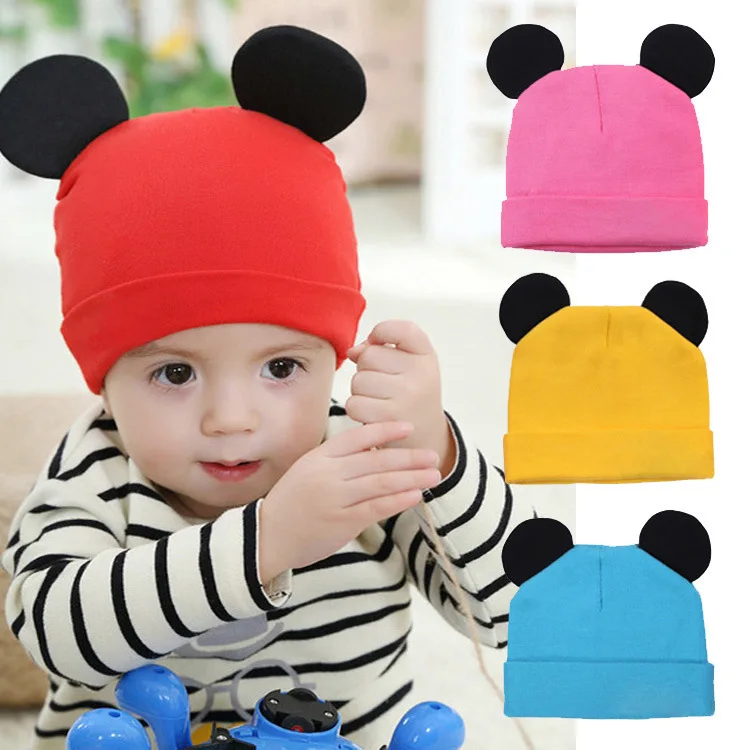 

Baby Hat Mickey Mouse Ear Suersprout Hat Cotton Cute Cap Cotton