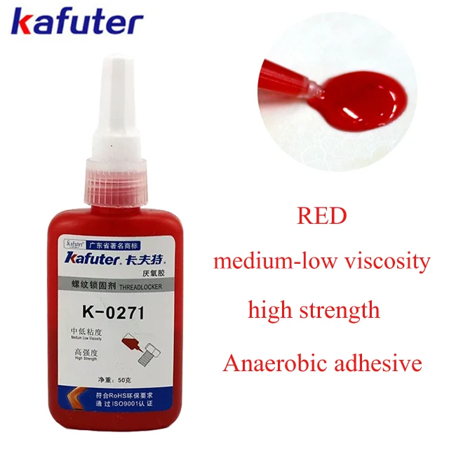 

Kafuter 50G K-0271 Screw glue Anaerobic adhesive thread locking adhesive Medium viscosity High strength threadlocker