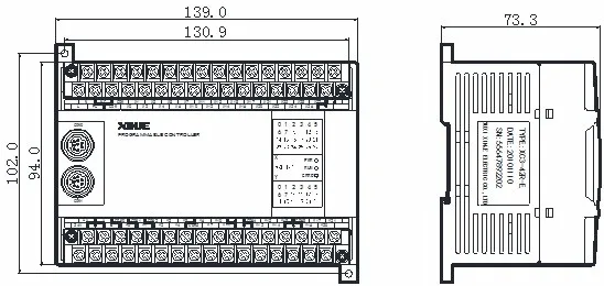 XC3-42R-C Xinje PLC контроллер, есть, быстрая