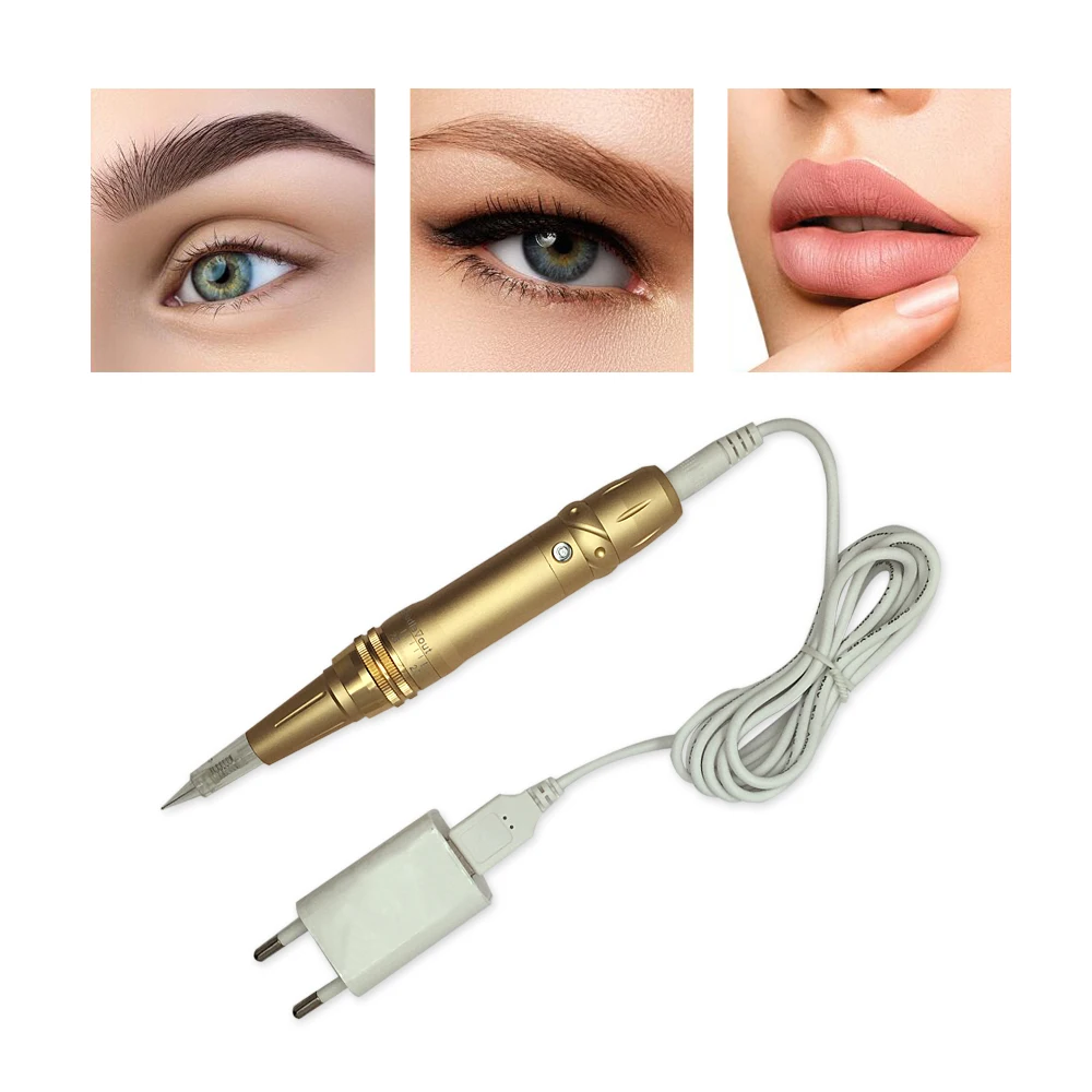 

Rotary Tattoo Machine Pen For Permanent Makeup Newest Design Tattoo Cosmetics Apparatus Derma Pen Face Beauty Tool