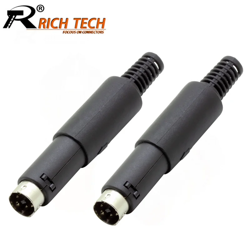 Connettore Mini DIN Femmina 6 Poli Perel - Per Audio Video, Colore Nero, Plastica Resistente - Foto 6