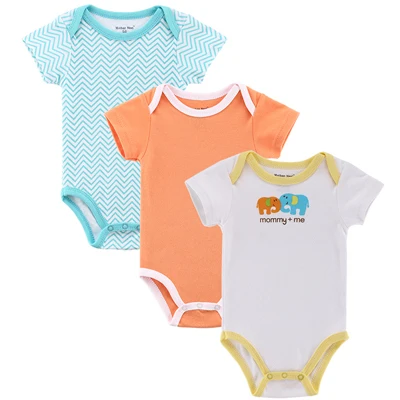 3pcs/lot Baby Rompers Новорожденные Rompers с коротким рукавом Хлопок Baby Boy Девушка Rompers Одежда для новорожденных - Цвет: 3075134