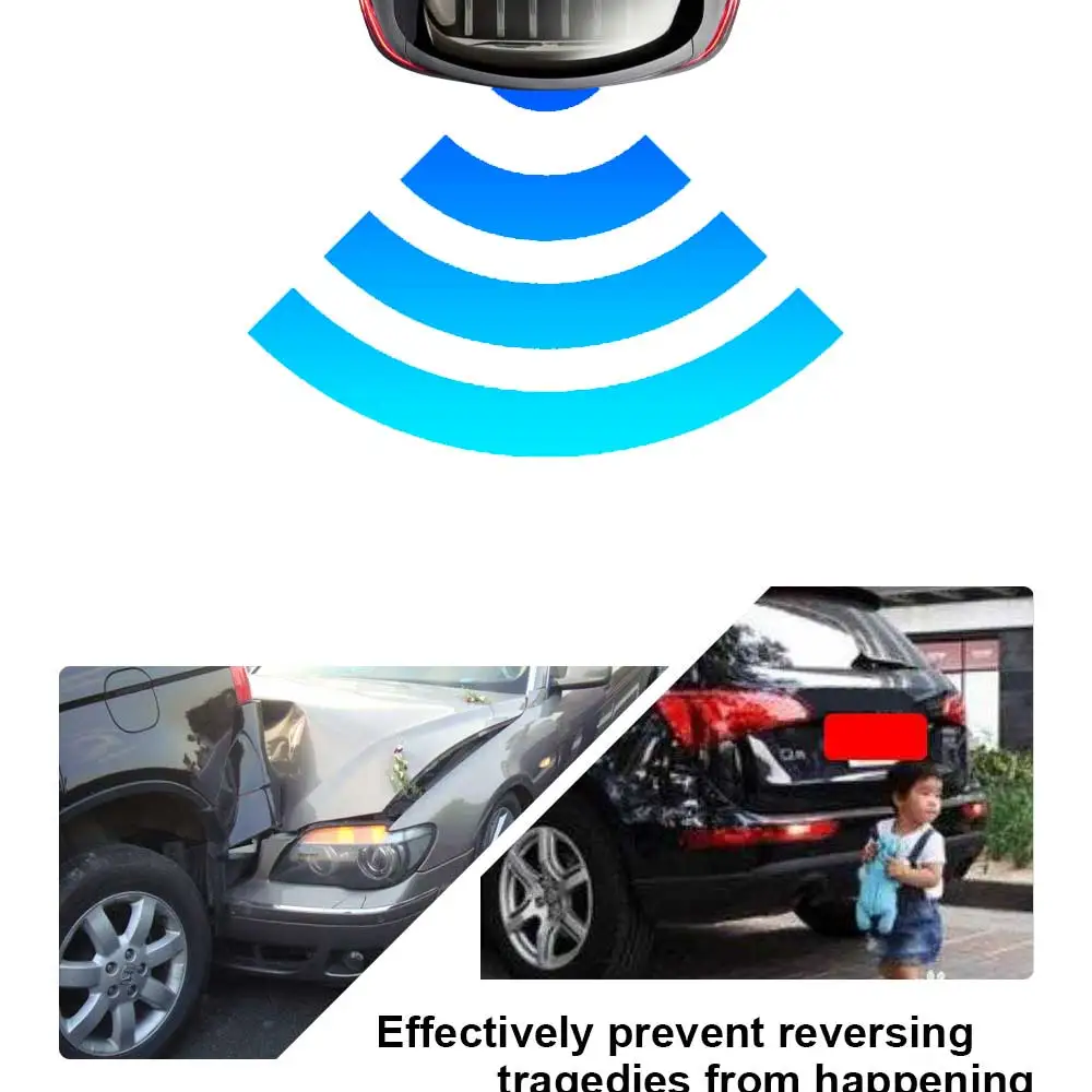 Парктроник автомобильный ЖК-датчик парковки обратный резервный парковочный радар звуковой сигнал монитор детектор система дисплей с 4 датчиками s