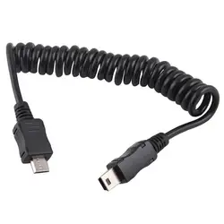 3FT 1 м Весна Спиральный Micro USB B для Mini USB 5 контактный разъем адаптера спиральный кабель #23684