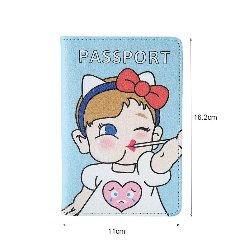 HUBOONE Обложка для паспорта с милым принтом женский держатель для карт держатель для паспорта PU розовый кожаный держатель для карт Обложка для паспорта для путешествий для женщин