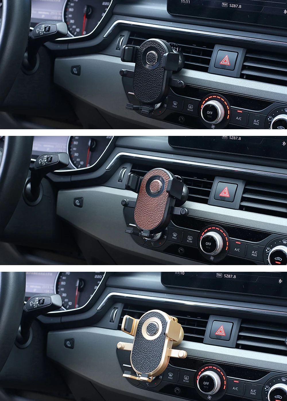 NYFundas 360 Degree Adjustable Car Phone Holder For iphone X 8 7 6 6S Plus Samsung S9 S8 Plus Note 9 Mount Clip Stand Smartphone (1)