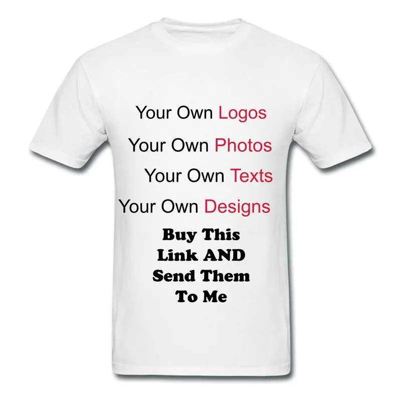 Casual Boys T-Shirt Send Your Own Logo Photos Text To Us Custom Humor T-Shirts Mens With Retail Box | Мужская одежда