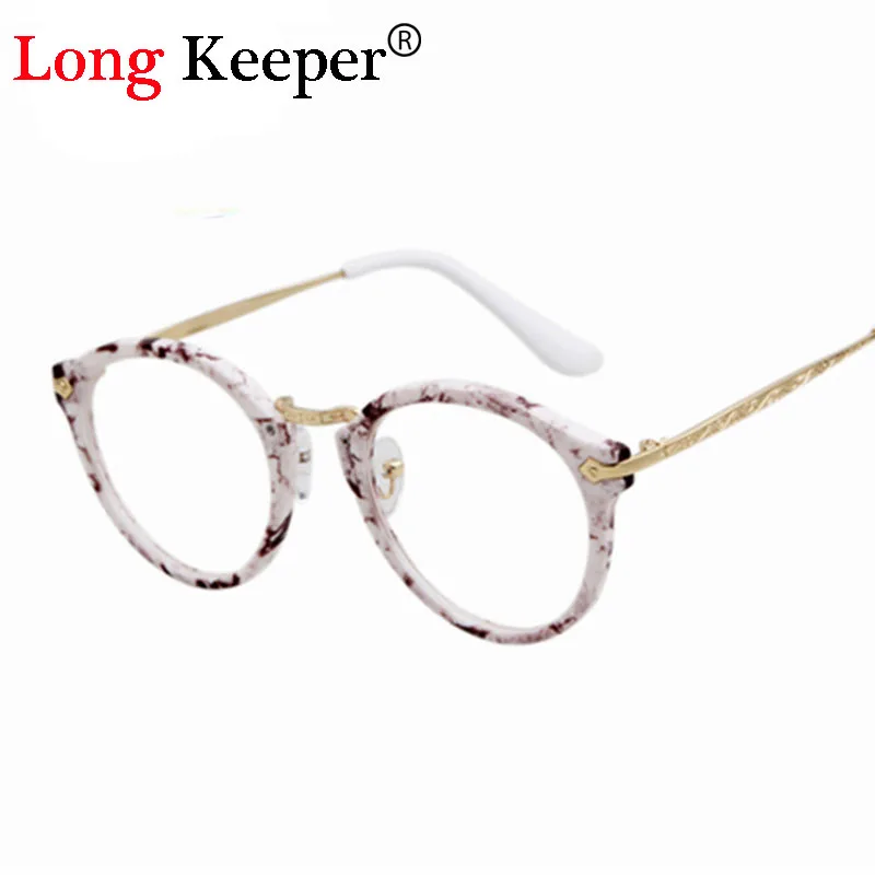 

Long Keeper Round Glasses Frame Fashion Women Men Myopic Eyeware Computer Clear lens Plaint Glass Gafas de grau gafas 670P