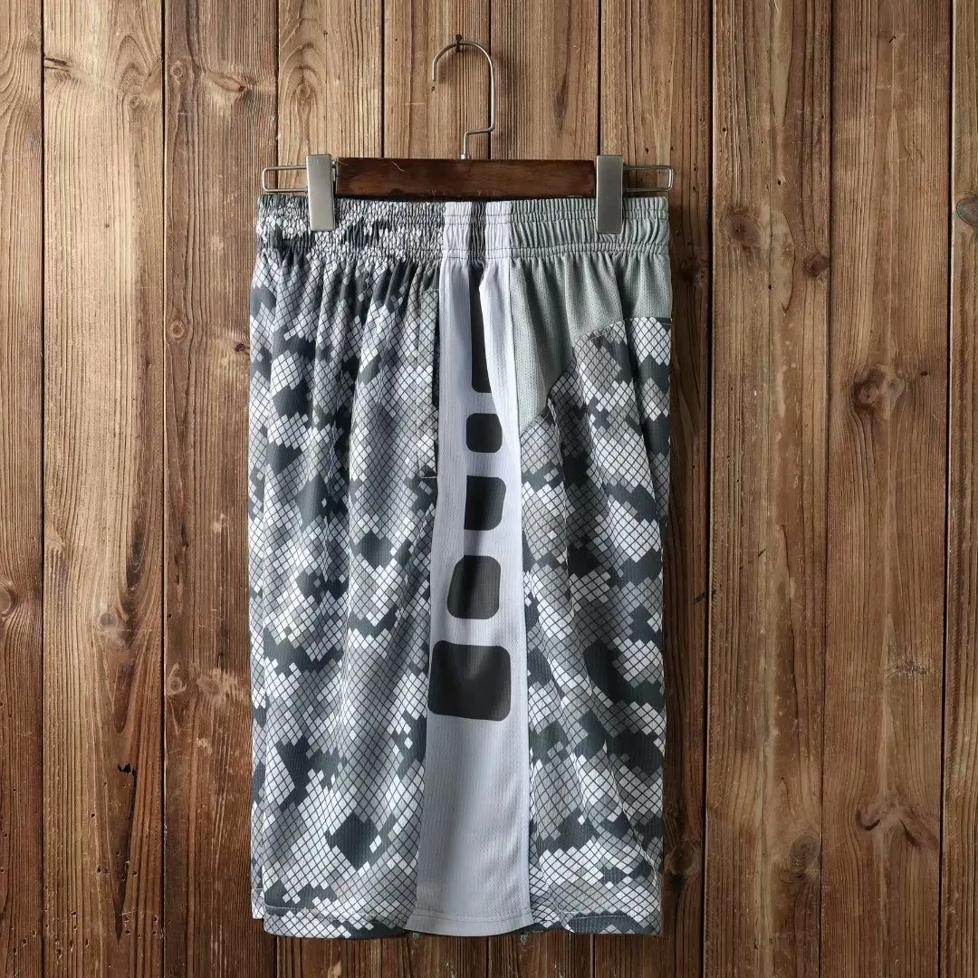 

Men Basketball Shorts Sports Running Shorts Jersey Basket Sportswear Elastic Loose Training Competition Fitness Shorts