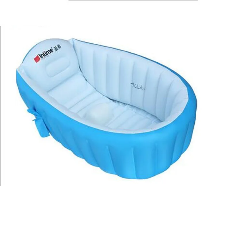 Portable bathtub inflatable baby bath tub Child tub cushion + Foot air