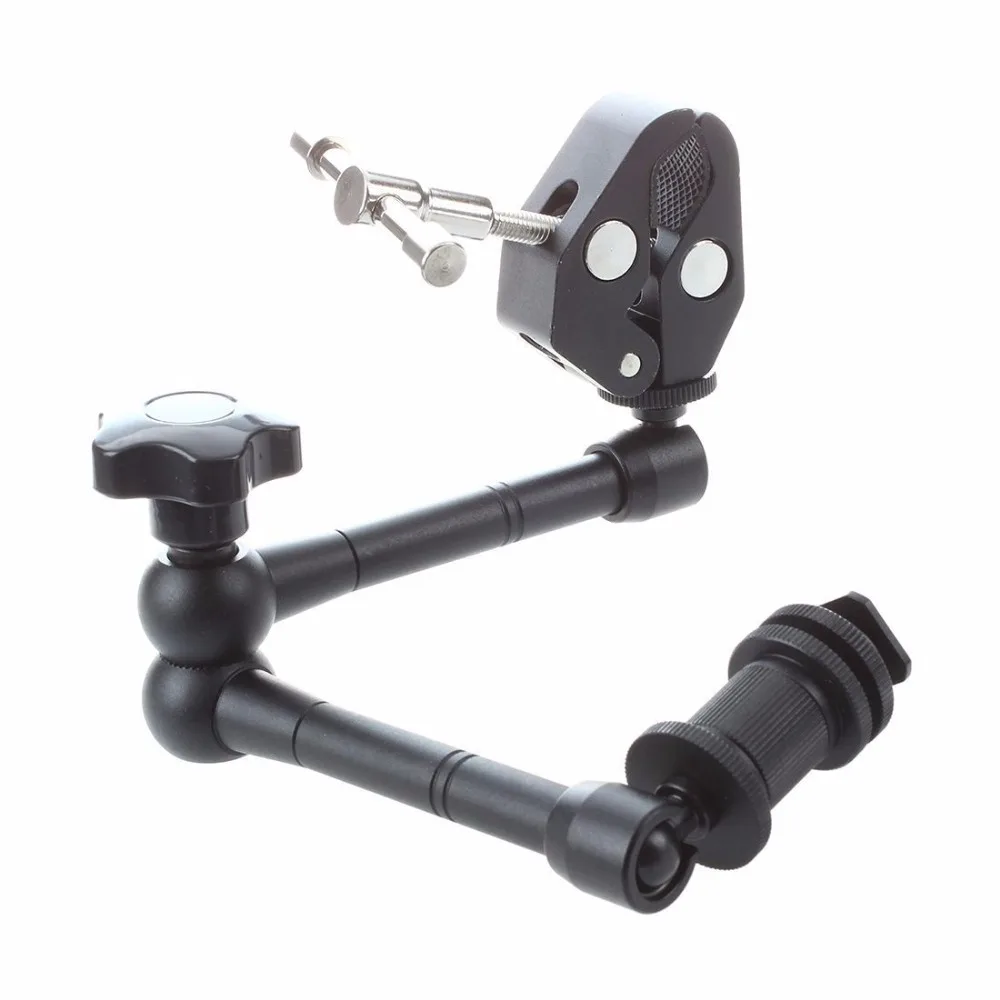 11 &quotдюймовый фрикционный Шарнирный рычаг + Супер Зажим для DSLR камеры|magic arm for