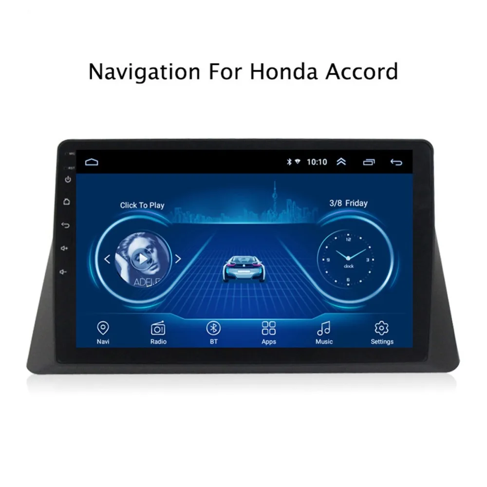 Супер тонкий сенсорный экран Android 8,1 радио gps навигация для Honda Accord 2008-2013 головное устройство планшеты стерео Мультимедиа Bluetooth