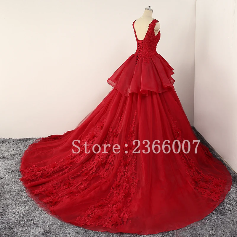 A182 бренд Vestidos Quinceanera красный Vestidos De 15 anos бальный наряд Пышное Платье сшитое Свадебные платья айва anos 2018