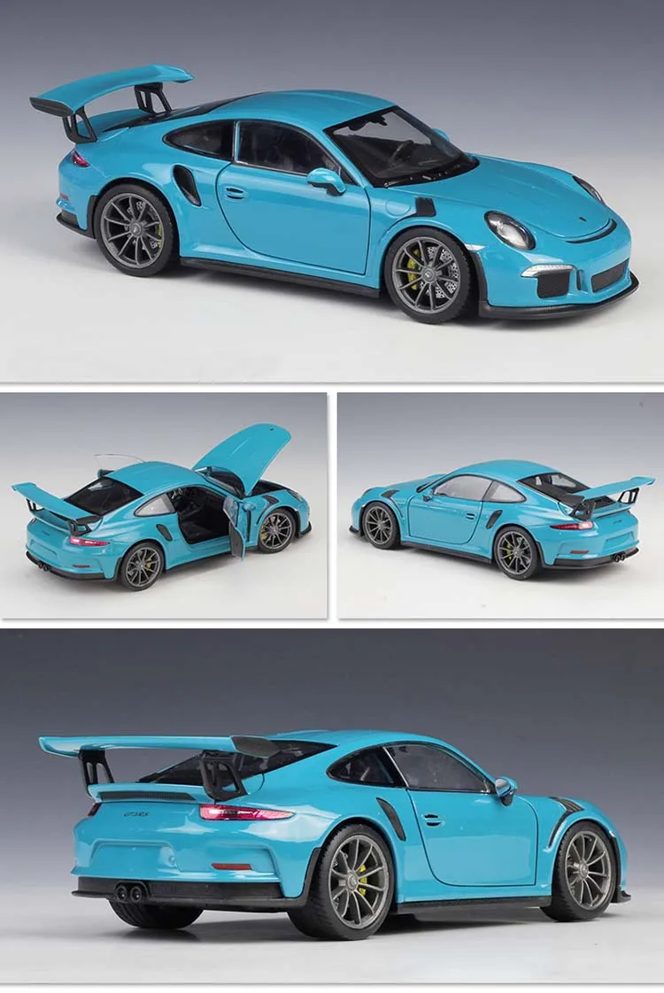 Welly 1:24 Масштаб 911 GT3 RS спортивный автомобиль литой под давлением металлический игрушечный гоночный автомобиль для детей игрушки подарок оригинальная коробка