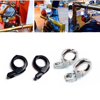 

Mirrors Turn Signal Indicator Clamp Mount 7/8'' handle bar Multi-function Motorcycle Cafe Racer Old school Cruiser Bobber Atv