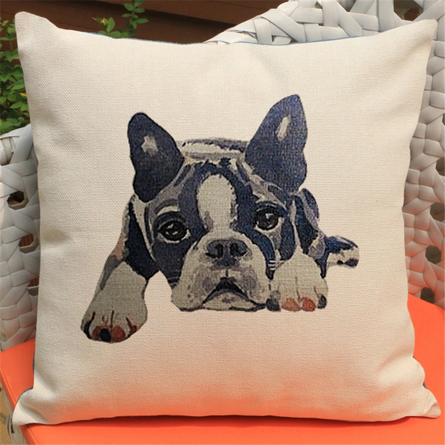 الثور الكلب حيوان الوسائد الزخرفية ل أريكة رمي الوسائد حالة cojines مكتب كرسي أريكة وسادة غطاء خمر ديكور المنزل e768 الثور الكلب حيوان الوسائد الزخرفية ل أريكة رمي الوسائد حالة cojines مكتب كرسي أريكة وسادة غطاء خمر ديكور المنزل e768