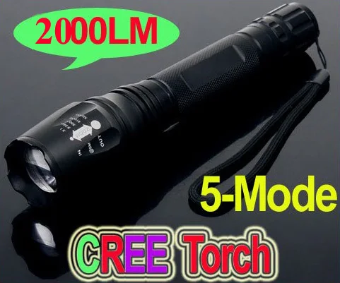 

2000 Lumens Lanternas Led Torch XM-L T6 Led Flashlight 18650 Torch Rechargeable With Charger Linternas Powerful Light