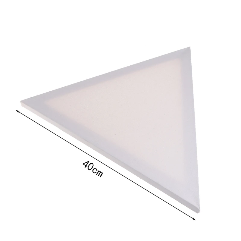 

16" Triangle Wood Framed Pre-Stretched Blank Art Canvas Oil Painting Panel