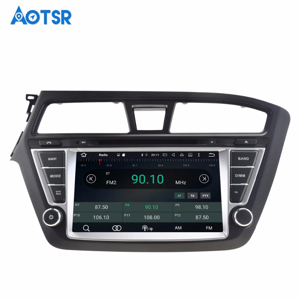 Discount Android 8.1 Car DVD CD player GPS Navigation Auto radio Stereo For Hyundai I20 2014 2015 2016 2017  car Multimedia system 2 din 5