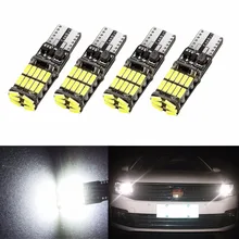 Ampoule T10 W2,1x9,5d W5W 6000 26 SMD, blanche et blanche, 4014 K, Ampoule Can bus, lampe d'intérieur de voiture, panneau lumineux, 4 pièces