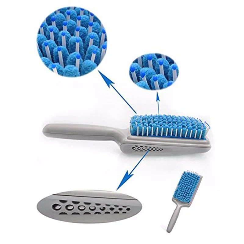 Щетинки из микрофибры Быстрый абсорбент сухой гребень для сушки волос щетки Абсорбент Уход гребни радиационная защита для женщин