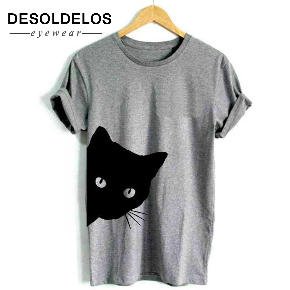 

Cat looking out side Print Women tshirt Cotton Casual Funny t shirt For Lady Girl Top Tee Hipster Tumblr Drop Ship 2019 New