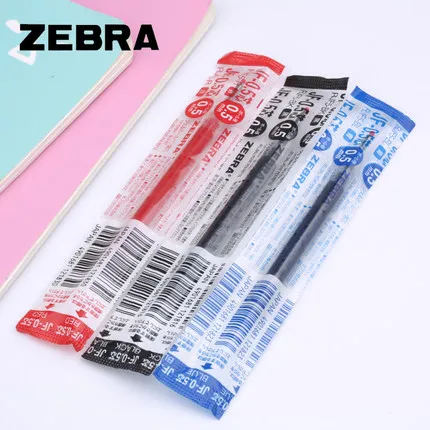 Zebra JF-0.5/JF-0.4 12 шт./лот гелевые заправки для Sarasa черные/синие/красные письменные