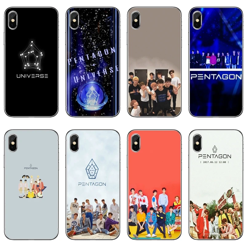 Мягкие Аксессуары из ТПУ чехол для телефона Apple iPhone X XR XS Max 8 7 6s 6 plus SE 5s 5c 5 4s 4 Pentagon kpop