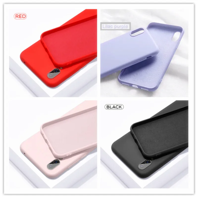 Мягкий жидкий силиконовый чехол для Samsung Galaxy A10 A20 A30 A40 A50 A70 M10 M20 M30 J4 J6 J8 A6 2018 Note8 9 S8 S9