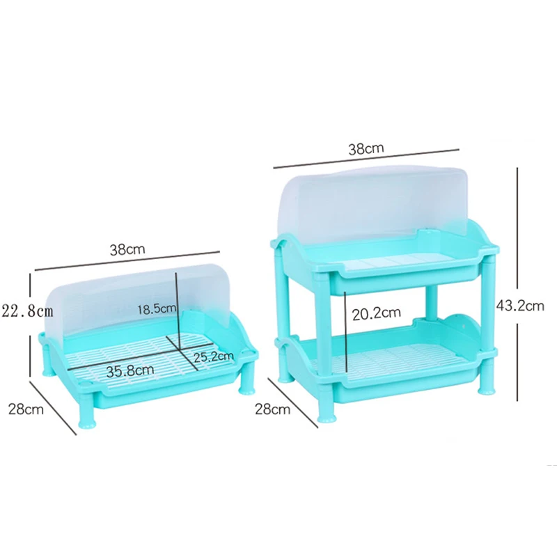 Baffect держатель для миски два яруса из пластика Крышка Настольная стойка сушилка посуда стойка для посуды полка приправа коробка стеллаж для хранения