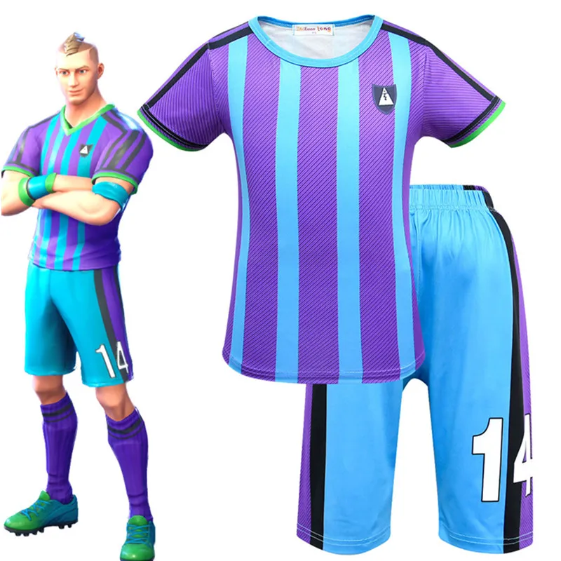 

fortnited enfant Kids Aerial Threat Skin Boys Character Football Cosplay Clothes Halloween Costumes Ninja Party Funny Clothing