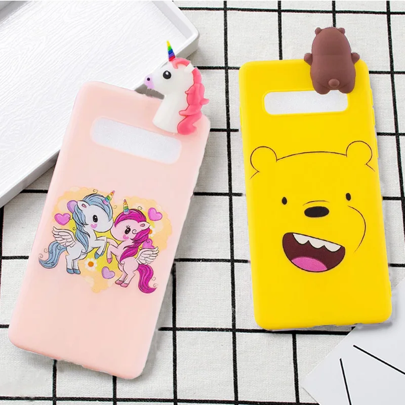 3D Cartoon Funny Animal Patterned Soft TPU Case Cover on sfor Samsung S10 Plus S10e S9 S8 S7 Edge Phone Silicon Coque Funda Capa (7)