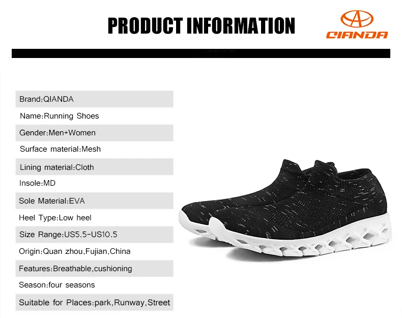 New Light Sneakers Breathable Mesh Socks Shoes Sports Men Women Couples Soft Stretch Non-slip Sneakers MD Flat Running Shoes (2)