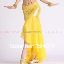 Одежда для танцев живота сексуальная золотая точка ткань рыбий хвост юбка юбка танец живота для женщин юбки для танца живота