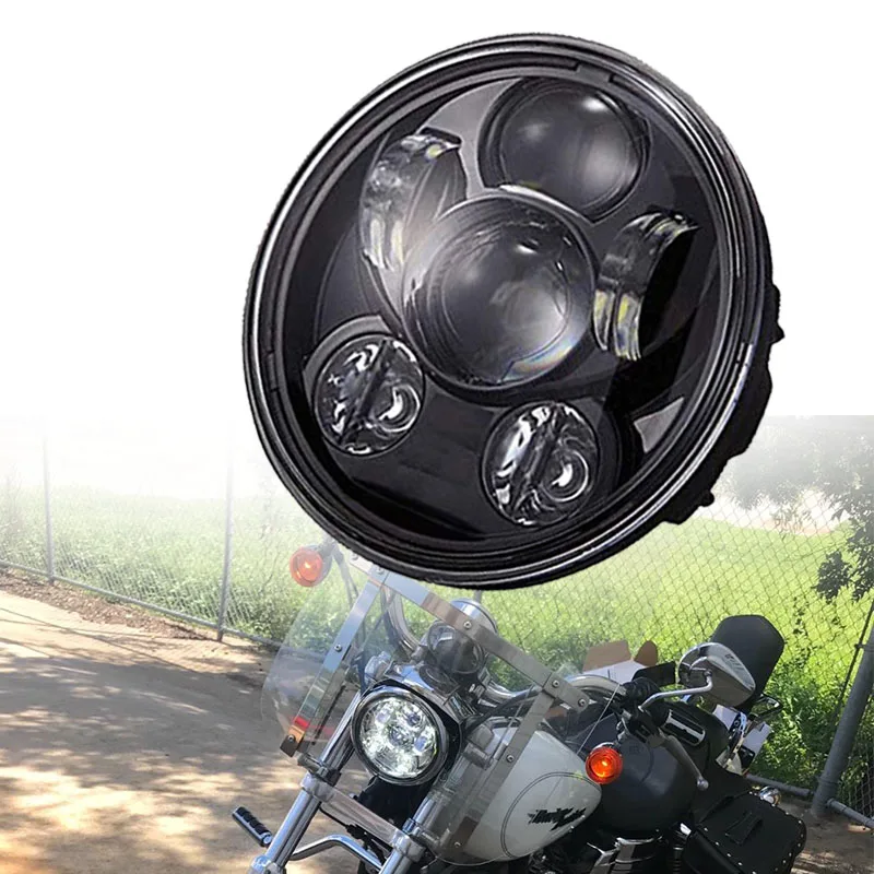 

Motorcycle 5-3/4 5.75 LED Headlight for Davidson 883,low rider,wide glide Headlamp Projector Driving Light